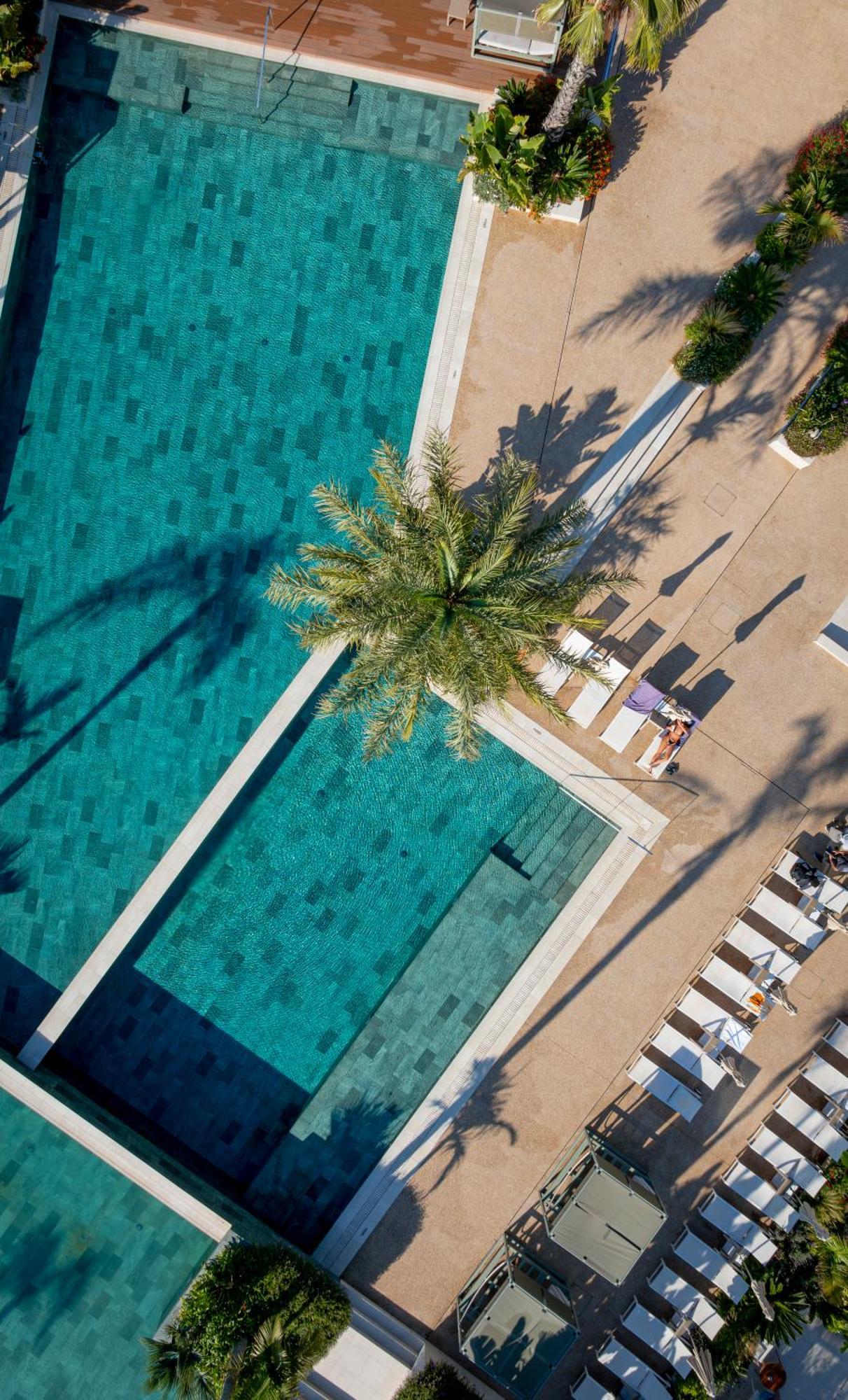 Atzavara Hotel & Spa Santa Susanna Exterior photo Aerial view of the pool at the Hotel